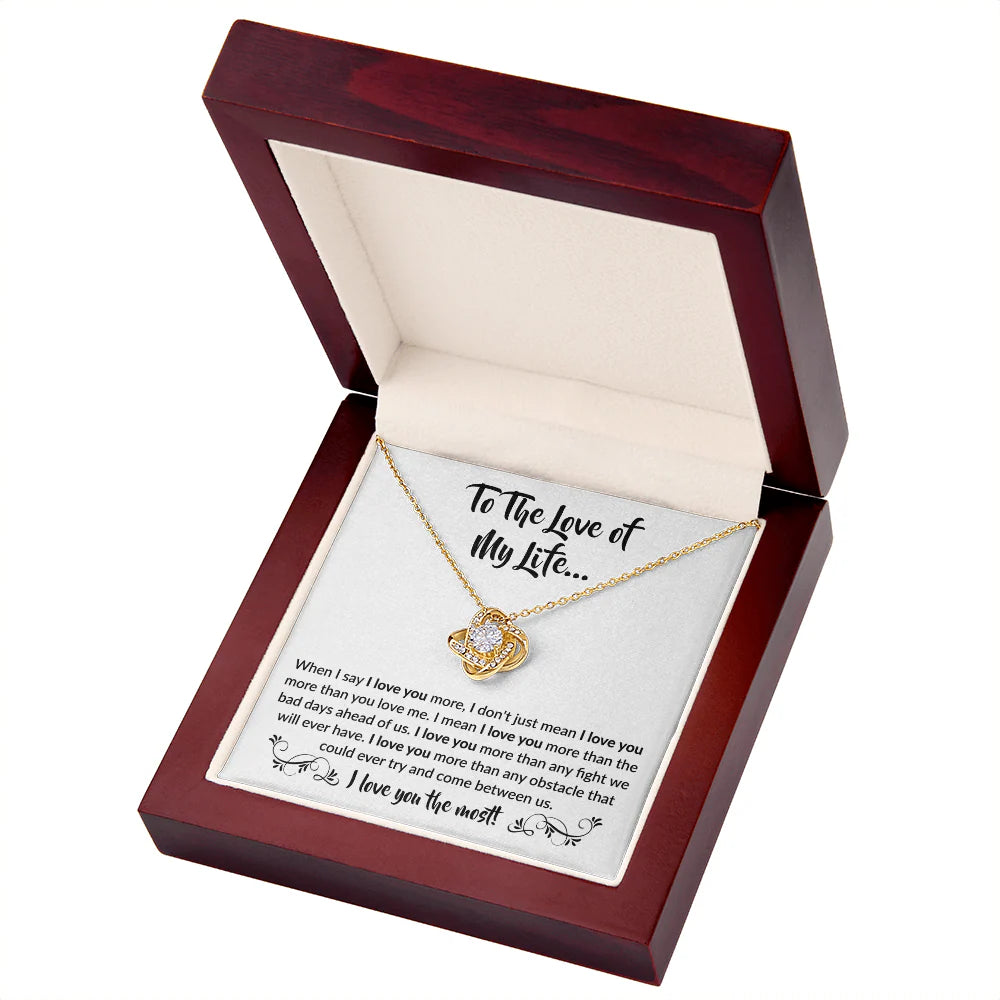 To the love of my Life! | Love Knot Necklace