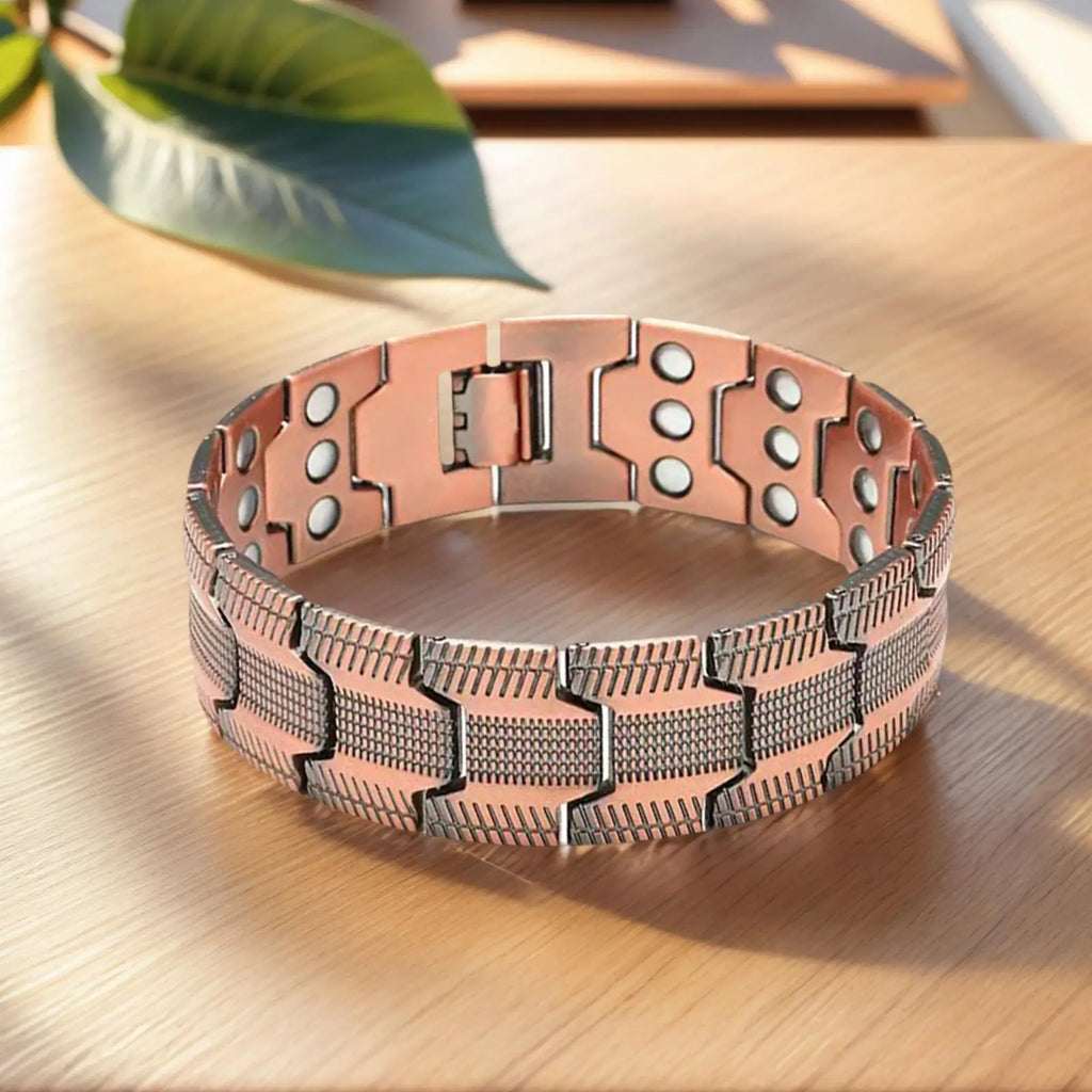 1pc Magnetic Bracelets For Men Pure Copper Magnetic Bracelet Jewelry Jewelry Accessories Row Magnetic Therapy Bangle Bracelets
