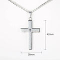 Cross Pendant Necklace for Men Women Jesus Christ Necklace Gold Black Silver Color Cuban Chain Religion Jewelry DKP684