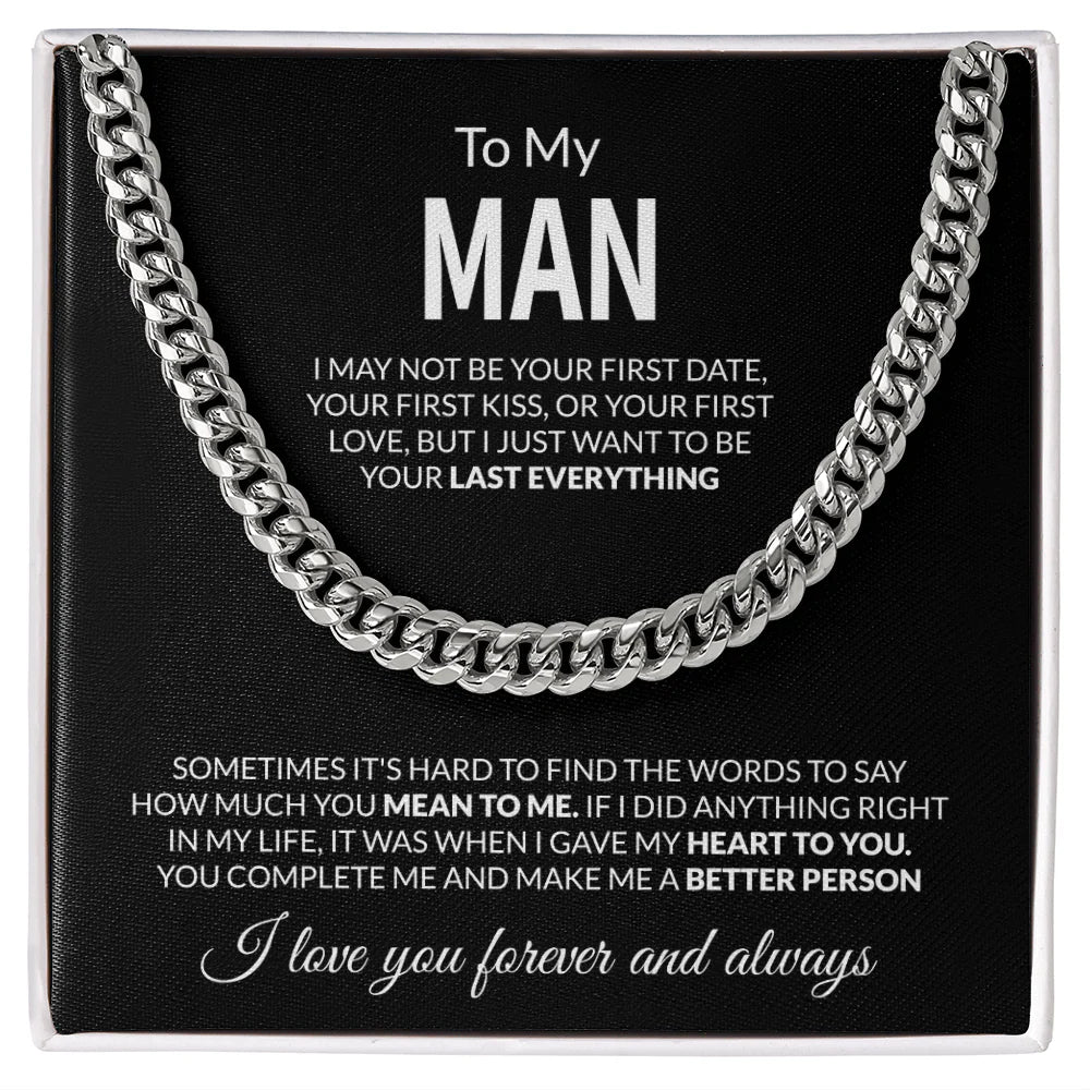 To My Biker �?Ride or Die Cuban Chain