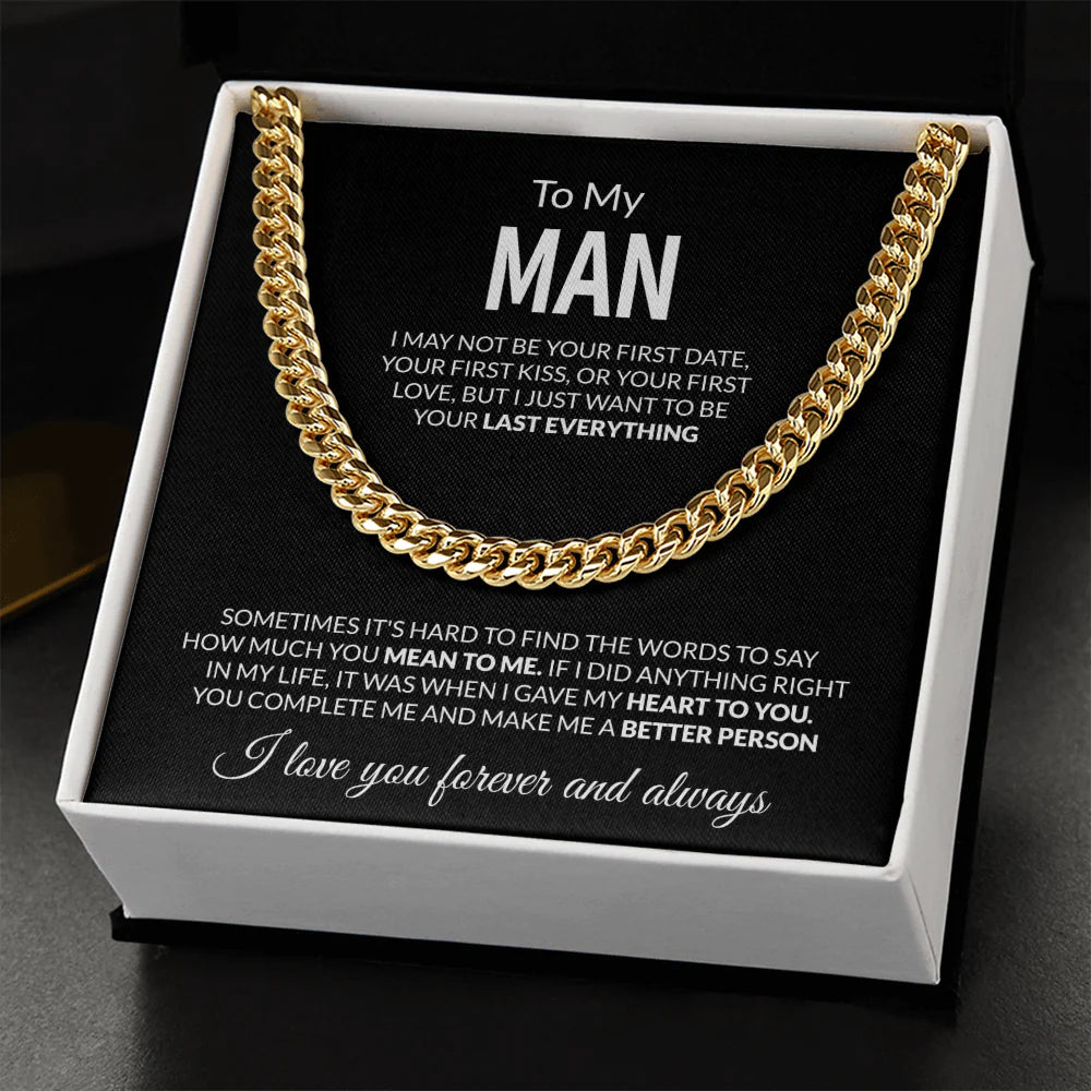To My Biker �?Ride or Die Cuban Chain