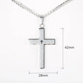 New - Cross Pendant Necklace for Men Women Jesus Christ Necklace Gold Black Silver Color Cuban Chain Religion Jewelry DKP684