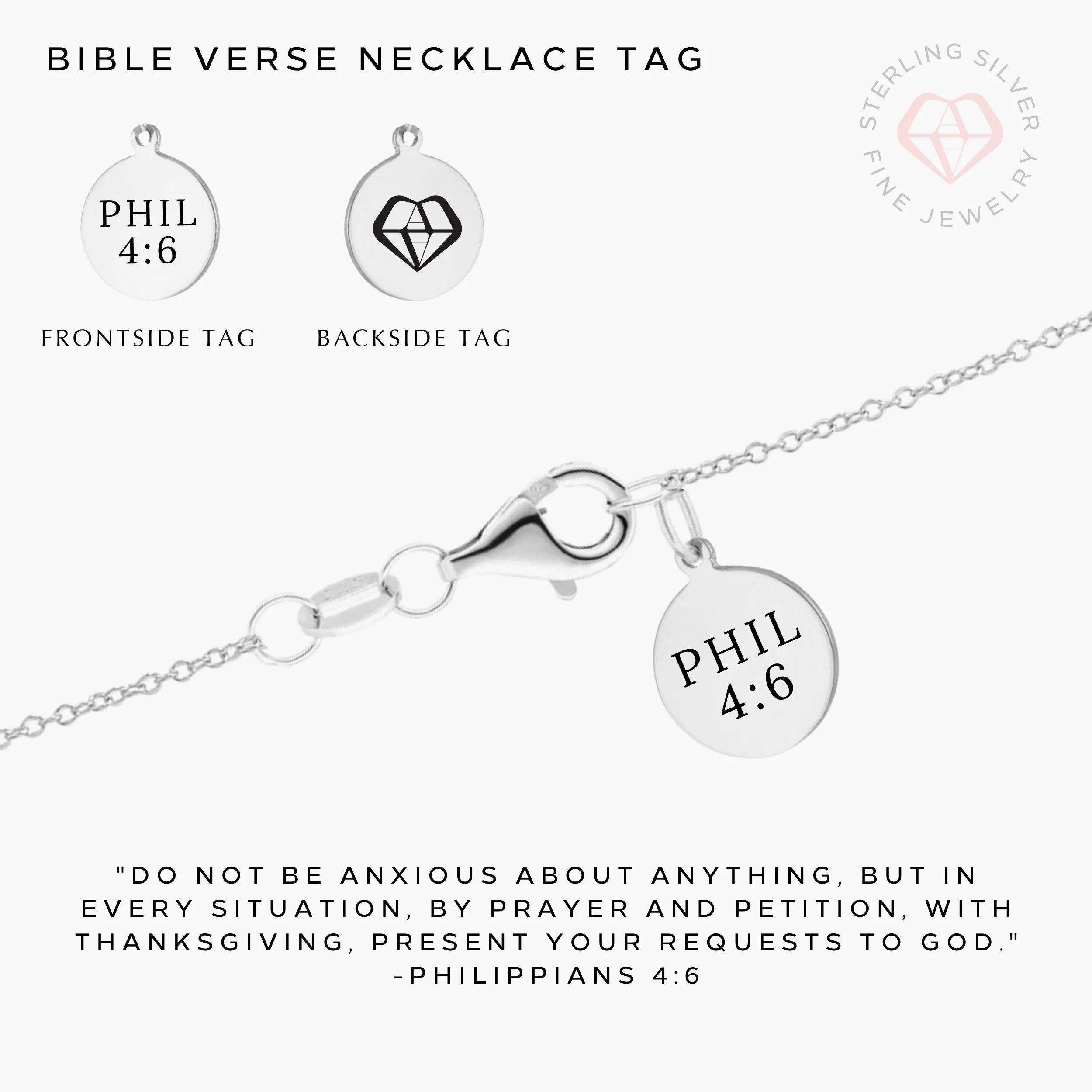 Sister in Christ Necklace- Gold Vermeil & Sterling Silver