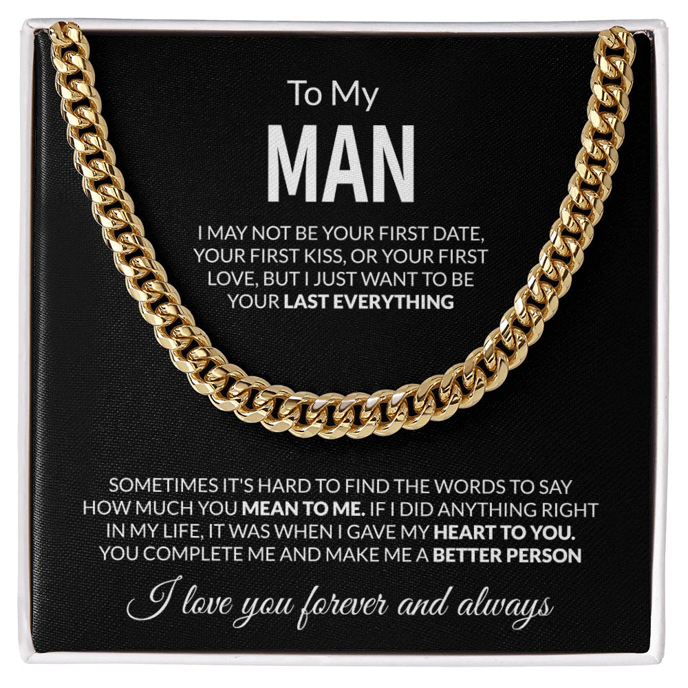 To My Biker �?Ride or Die Cuban Chain