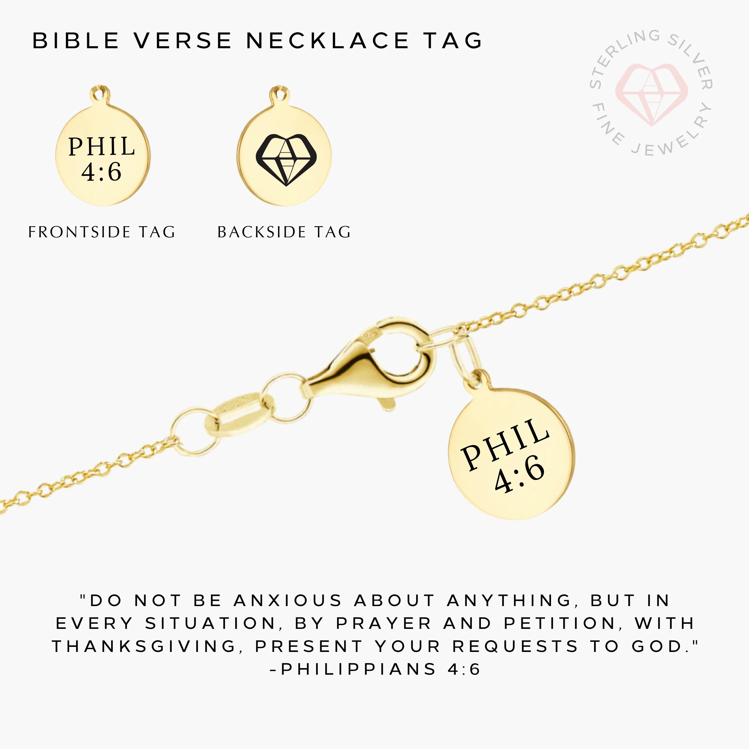My Hope Necklace- Gold Vermeil & Sterling Silver