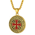 Ride with Faith and Honor: The Templar Knight's Cross Necklace collection