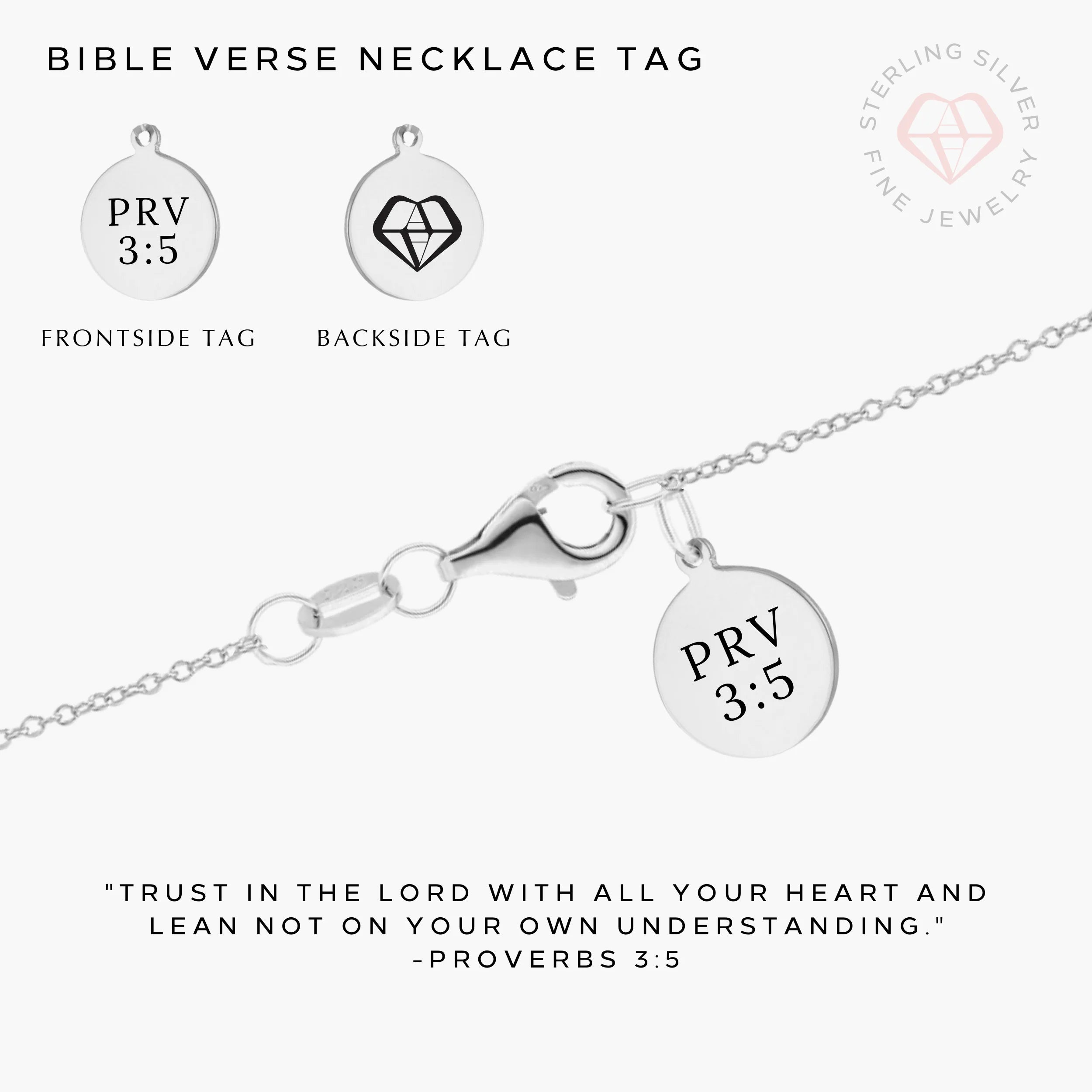 Beautiful Faith Necklace- Gold Vermeil & Sterling Silver