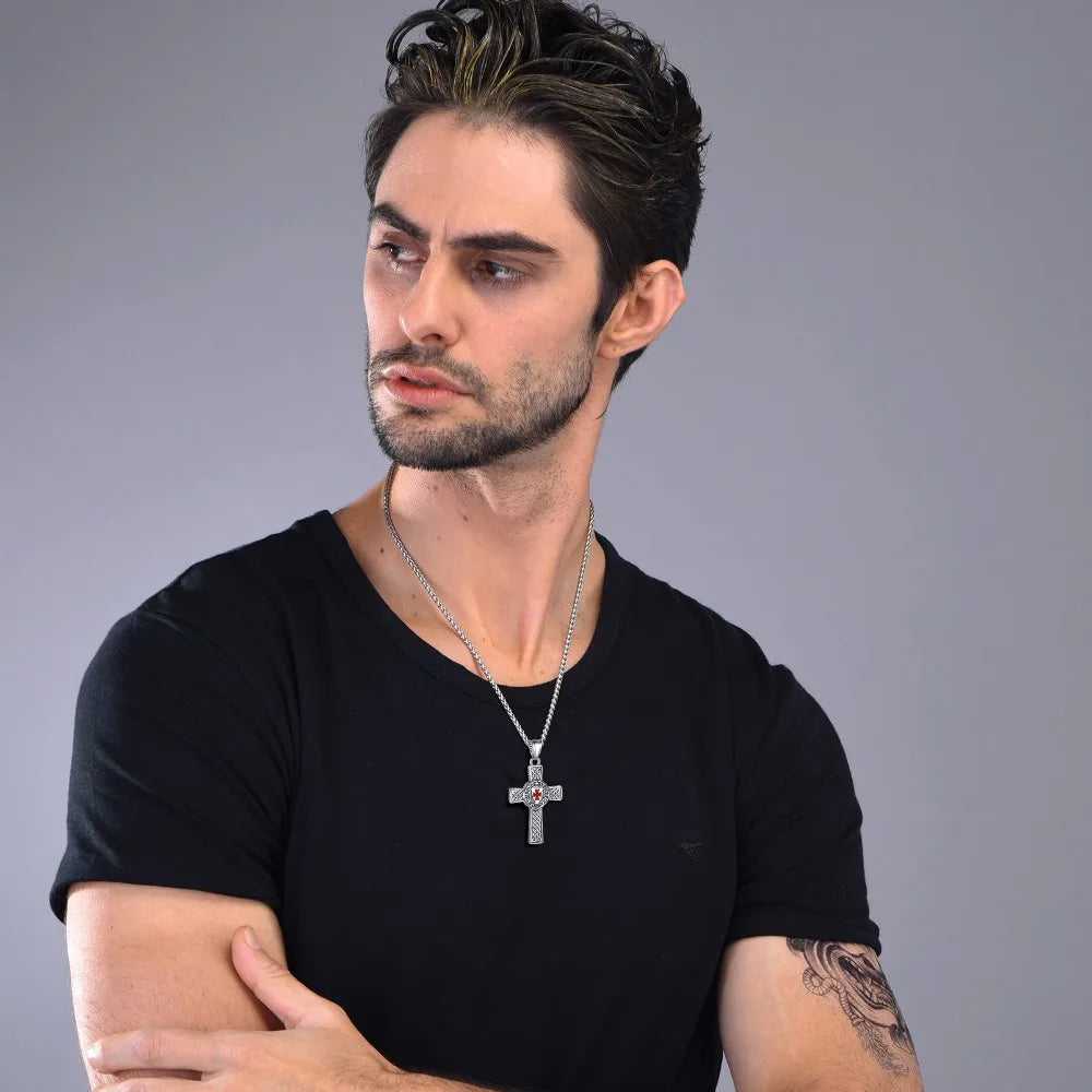 Ride with Faith and Honor: The Templar Knight's Cross Necklace collection