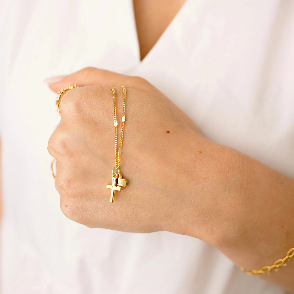 Steadfast Love Necklace in Gold and Silver