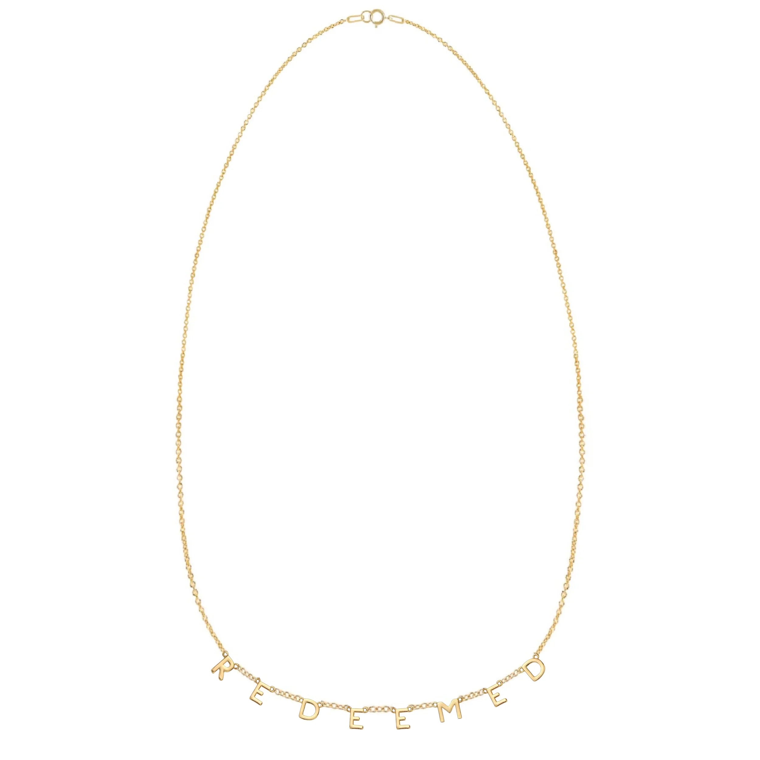 REDEEMED Necklace in Gold-Filled and Sterling Silver