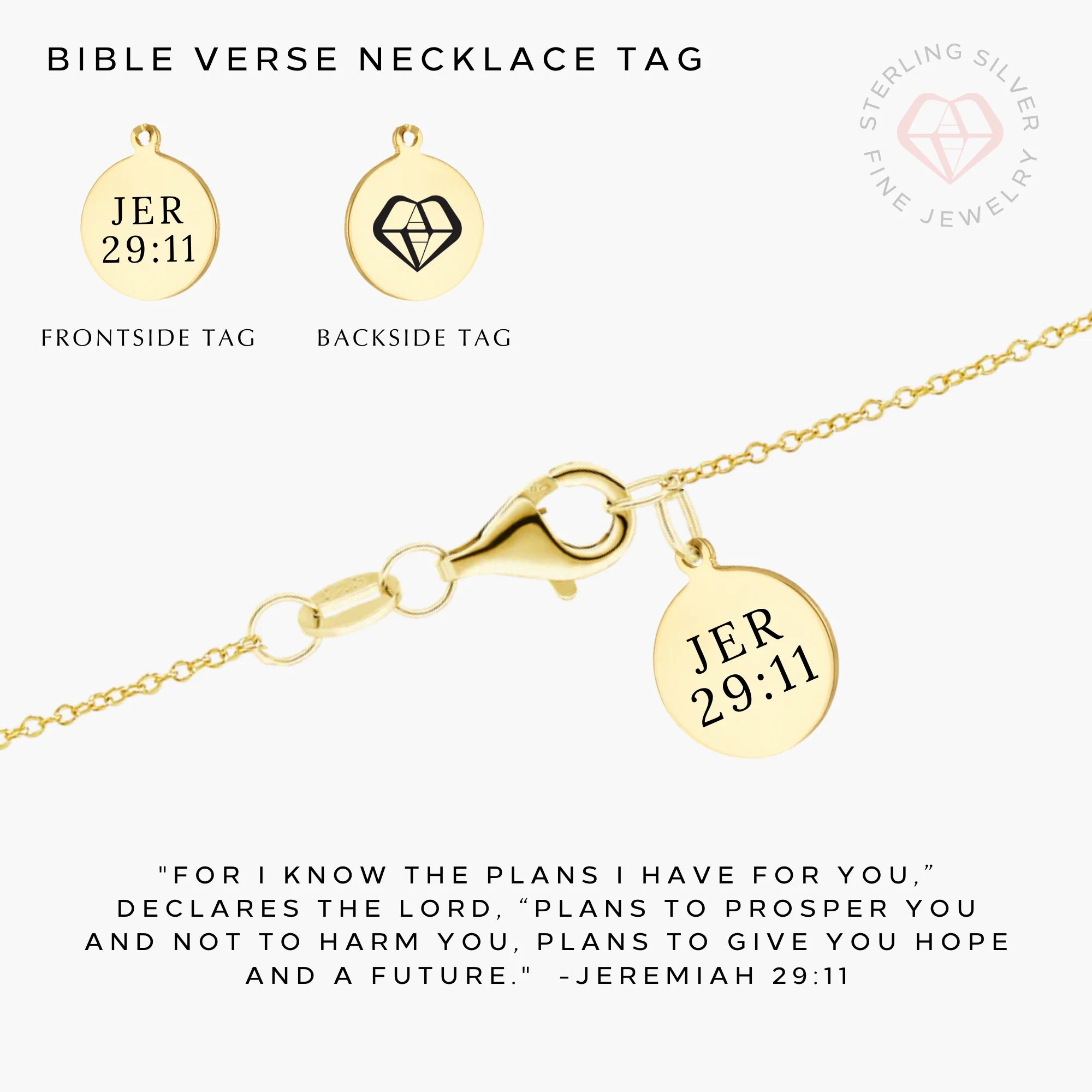 My Hope Necklace- Gold Vermeil & Sterling Silver
