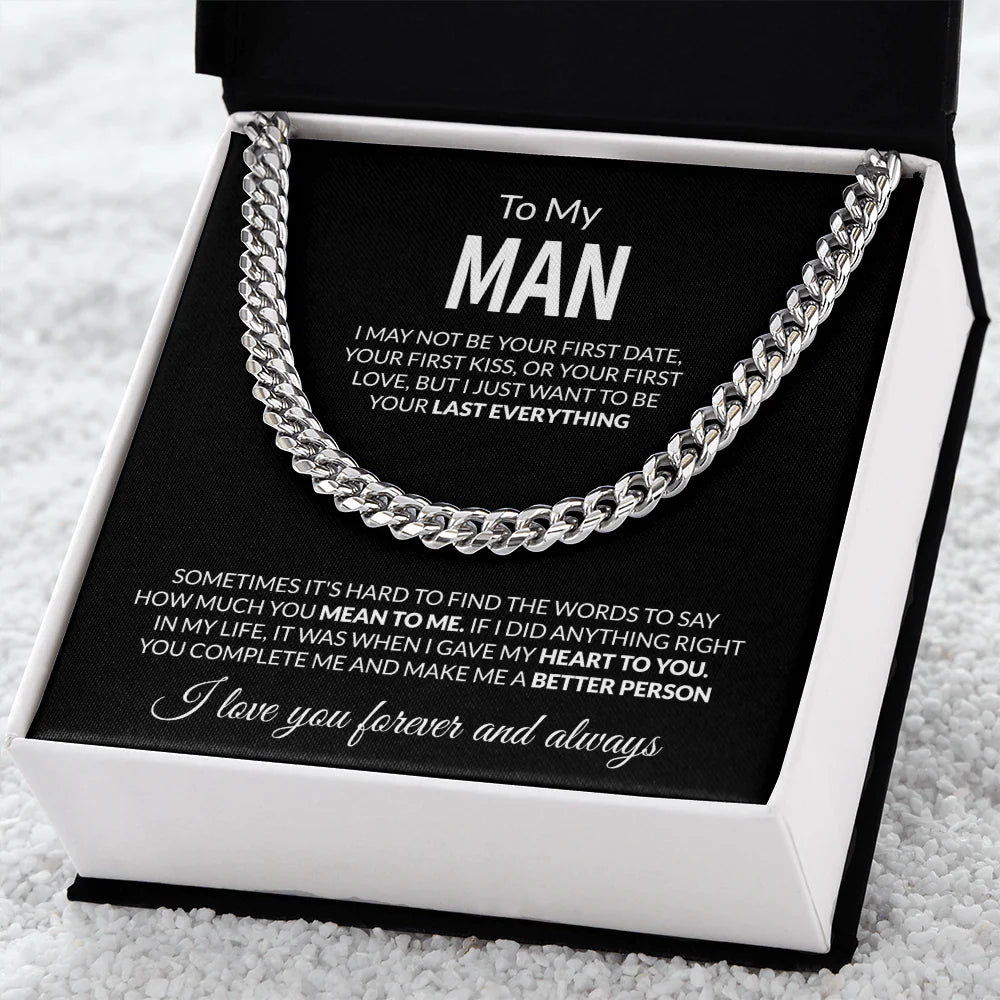 To My Biker �?Ride or Die Cuban Chain