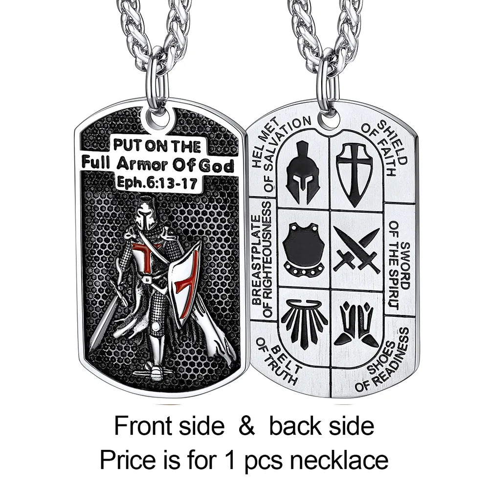 Ride with Faith and Honor: The Templar Knight's Cross Necklace collection