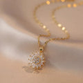 Sunflower Fidget Spinner Necklace