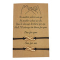 Heart-shaped Sunflower Wax Line Hand-woven Couple Friendship Card Bracelet
