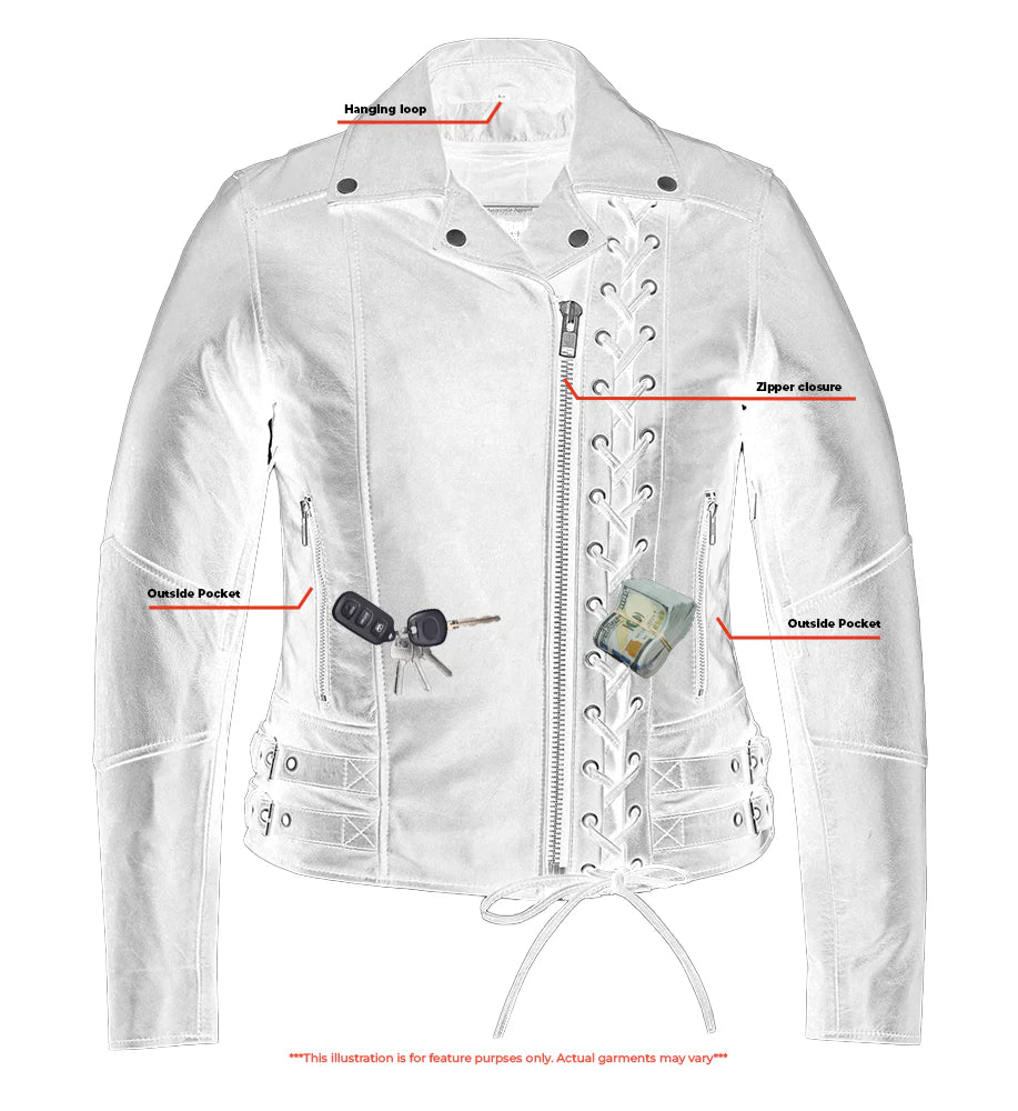Black Pearl Women's Fashion Leather Jacket